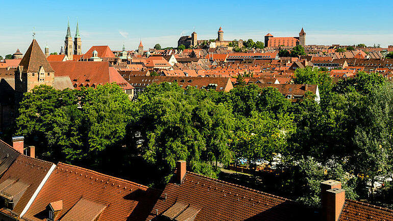 Nürnberg - Altstadtpanorama mit Kaiserburg